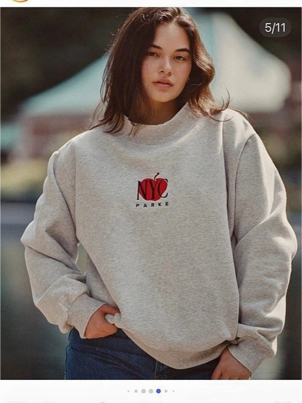 PARKE GRAPHIC MOCKNECK BIG APPLE